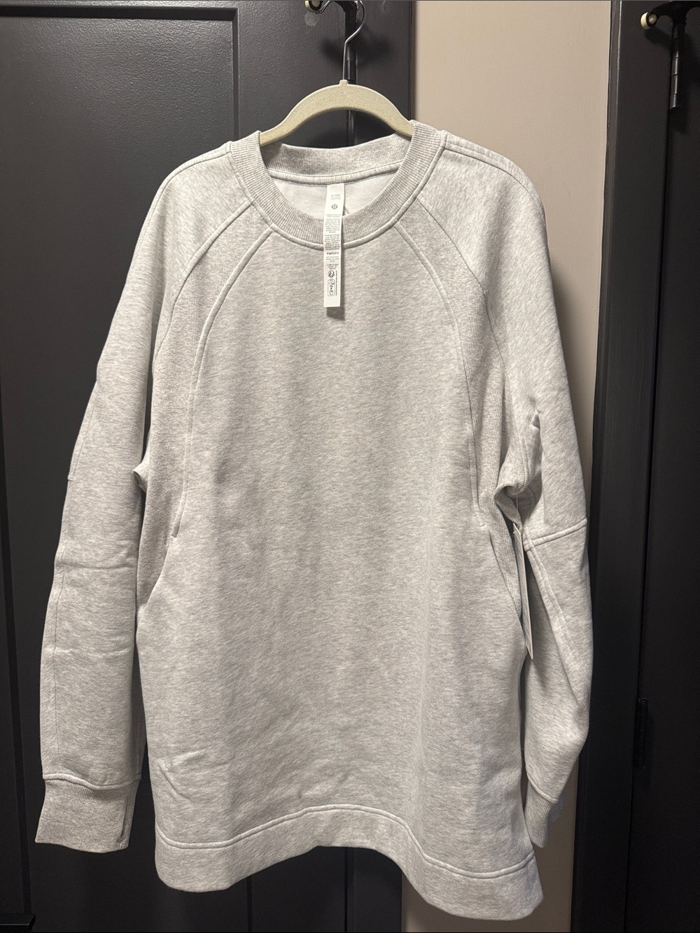 lululemon athletica scuba oversized long crewneck